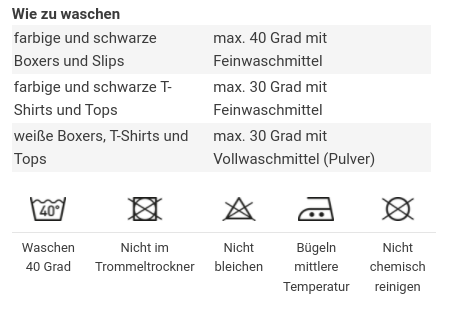 Holzfaserunterwäsche waschen